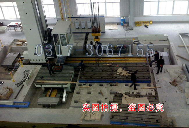 鏜床工作臺安裝現場